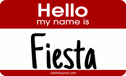 Hello my name is Fiesta png download
