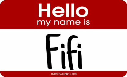 Hello my name is Fifi png download