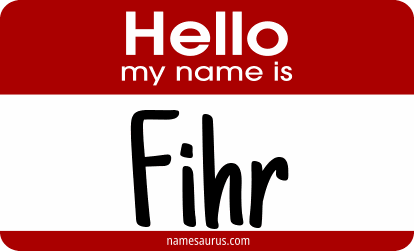 Hello my name is Fihr png download