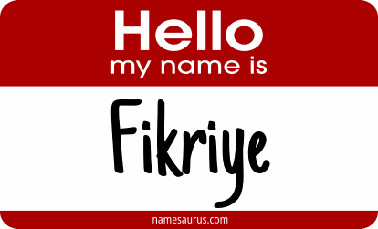 Hello my name is Fikriye png download