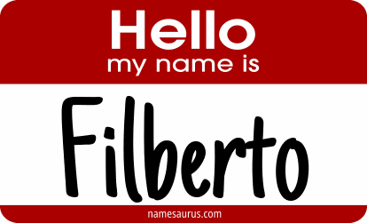 Hello my name is Filberto png download