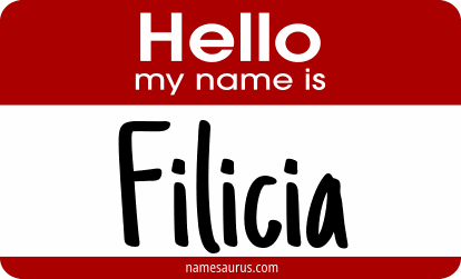 Hello my name is Filicia png download