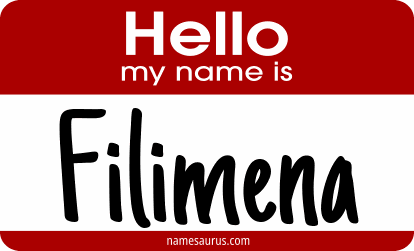 Hello my name is Filimena png download
