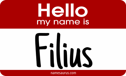 Hello my name is Filius png download