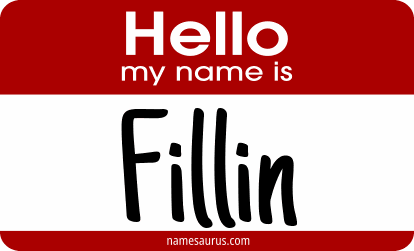 Hello my name is Fillin png download