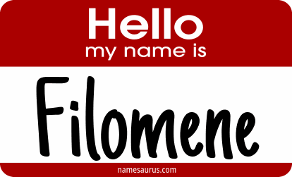 Hello my name is Filomene png download