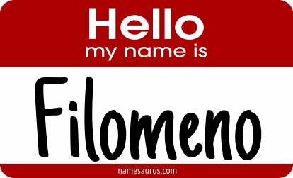 Hello my name is Filomeno png download