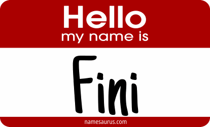 Hello my name is Fini png download