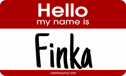 Hello my name is Finka png download
