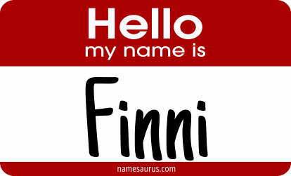 Hello my name is Finni png download