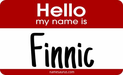 Hello my name is Finnic png download