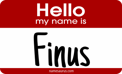 Hello my name is Finus png download