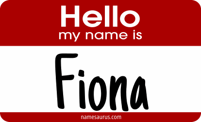 Hello my name is Fiona png download