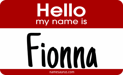 Hello my name is Fionna png download