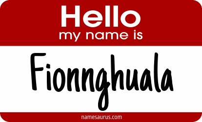 Hello my name is Fionnghuala png download