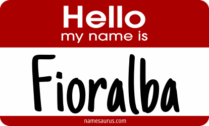 Hello my name is Fioralba png download