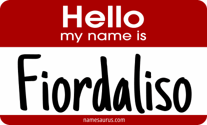 Hello my name is Fiordaliso png download