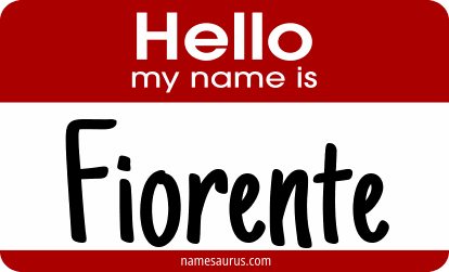 Hello my name is Fiorente png download