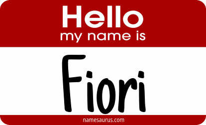 Hello my name is Fiori png download