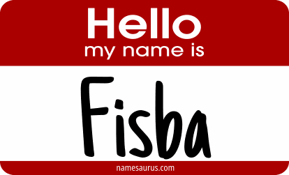 Hello my name is Fisba png download