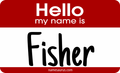 Hello my name is Fisher png download