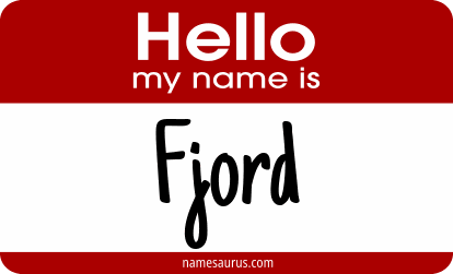 Hello my name is Fjord png download