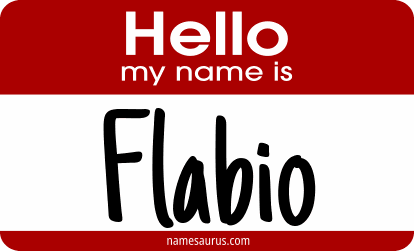 Hello my name is Flabio png download