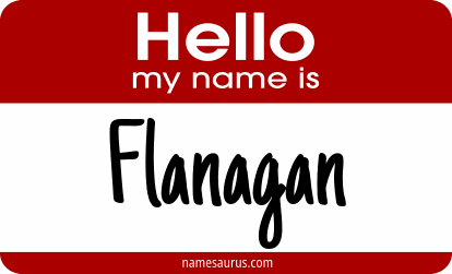 Hello my name is Flanagan png download