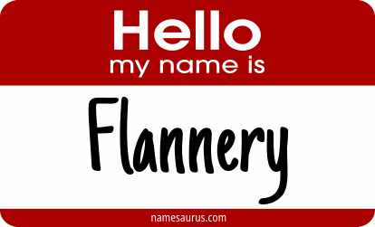 Hello my name is Flannery png download