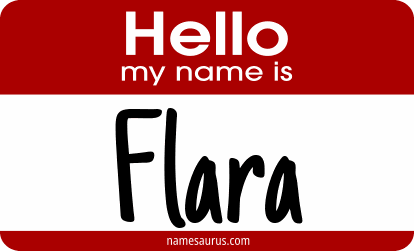 Hello my name is Flara png download