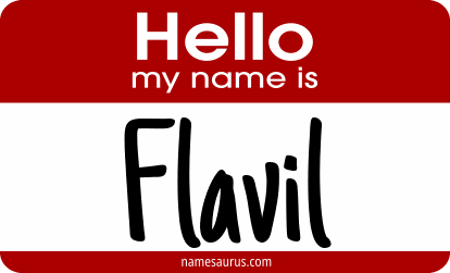 Hello my name is Flavil png download