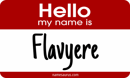 Hello my name is Flavyere png download