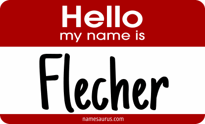 Hello my name is Flecher png download