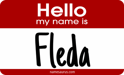 Hello my name is Fleda png download