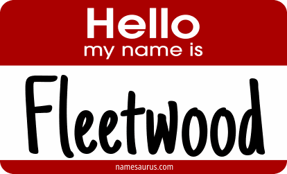 Hello my name is Fleetwood png download