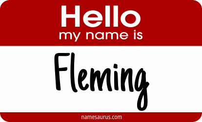 Hello my name is Fleming png download