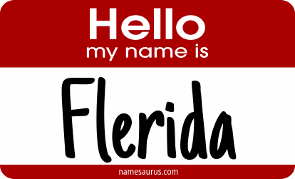 Hello my name is Flerida png download