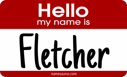 Hello my name is Fletcher png download