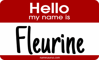 Hello my name is Fleurine png download