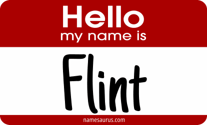 Hello my name is Flint png download