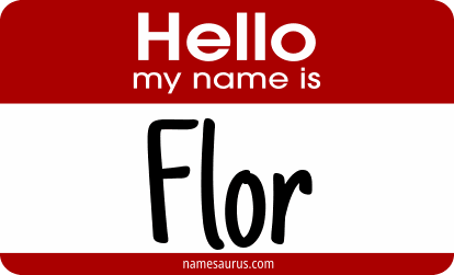 Hello my name is Flor png download