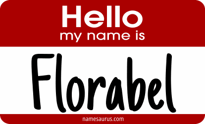 Hello my name is Florabel png download
