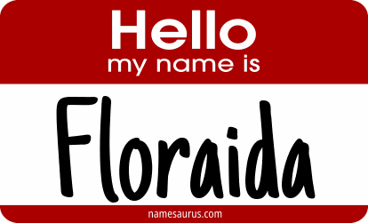 Hello my name is Floraida png download