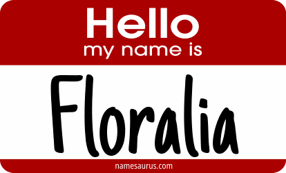 Hello my name is Floralia png download