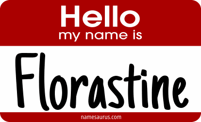Hello my name is Florastine png download