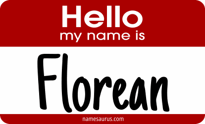 Hello my name is Florean png download