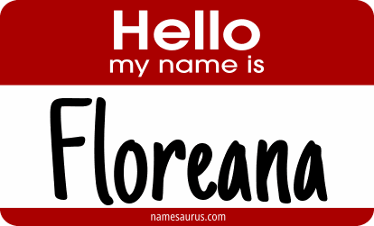 Hello my name is Floreana png download