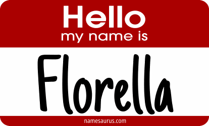 Hello my name is Florella png download