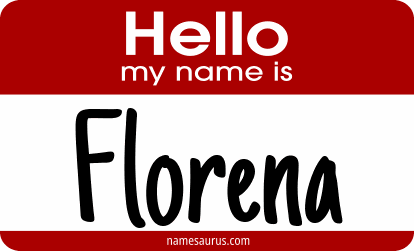 Hello my name is Florena png download