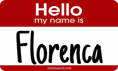 Hello my name is Florenca png download